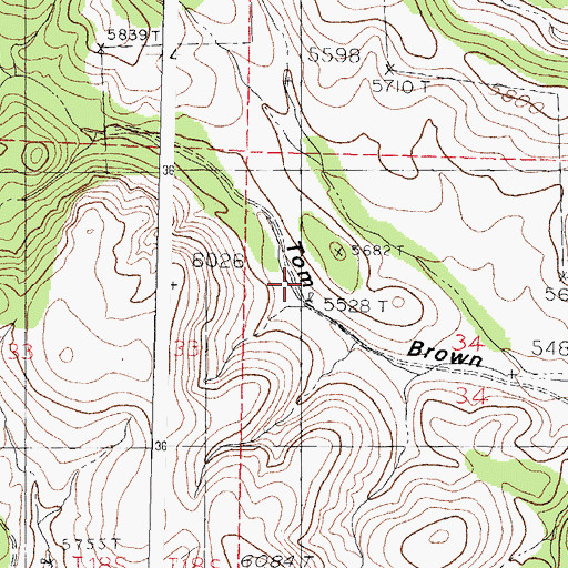 Topographic Map of 00313 Water Well, NM