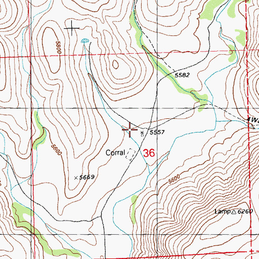 Topographic Map of 00349 Water Well, NM