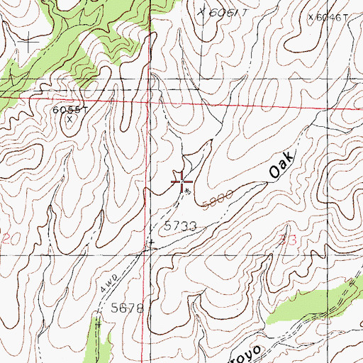 Topographic Map of 00273 Water Well, NM