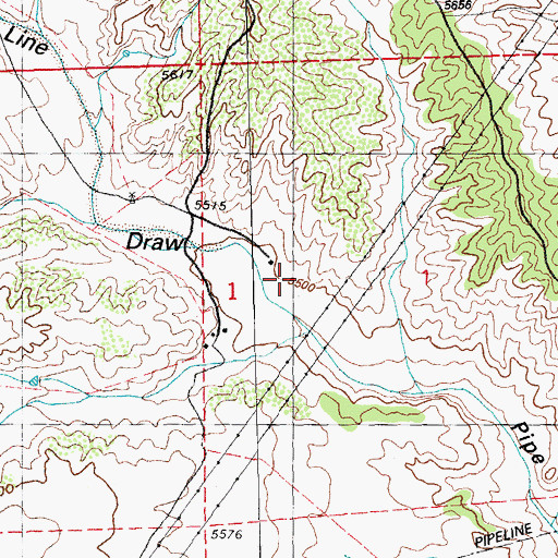 Topographic Map of 00791 Water Well, NM