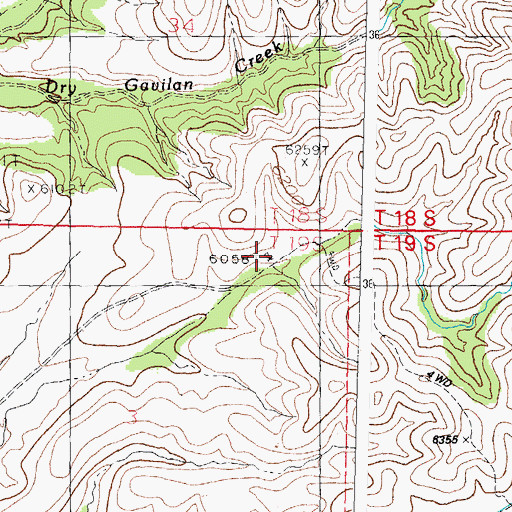 Topographic Map of 00553 Water Well, NM