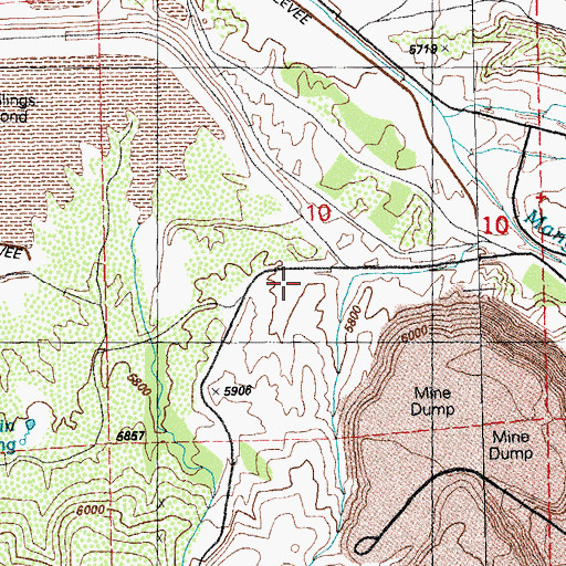 Topographic Map of 10039 Water Well, NM