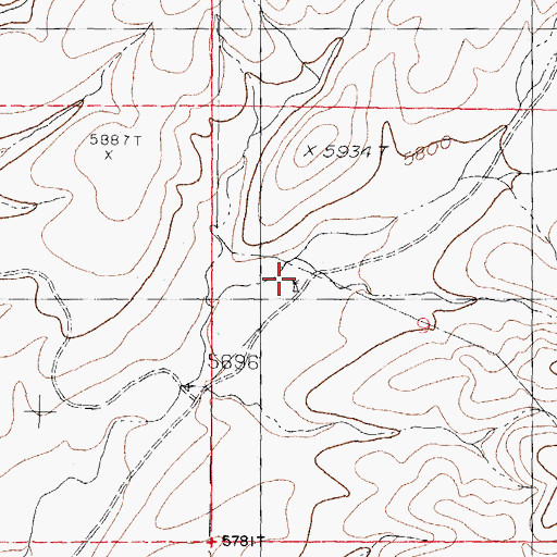 Topographic Map of 00555 Water Well, NM