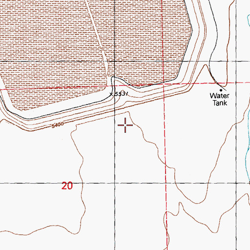 Topographic Map of 00743 Water Well, NM
