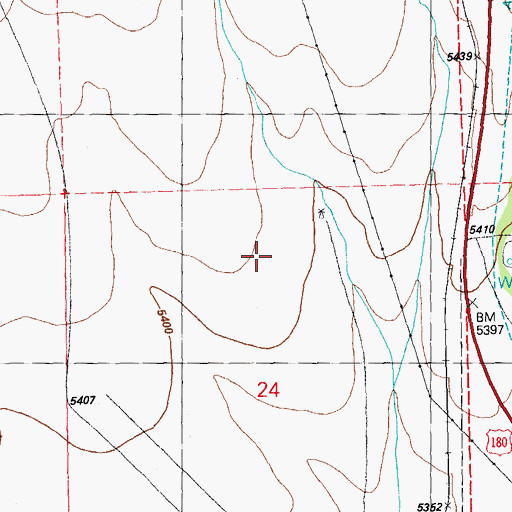 Topographic Map of 00775 Water Well, NM