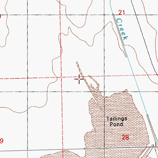 Topographic Map of 00752 Water Well, NM