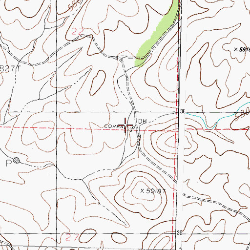 Topographic Map of 00559 Water Well, NM