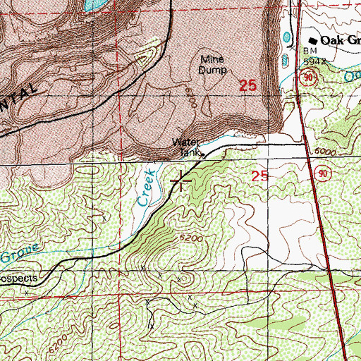 Topographic Map of 00822 Water Well, NM