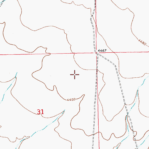 Topographic Map of 10166 Water Well, NM
