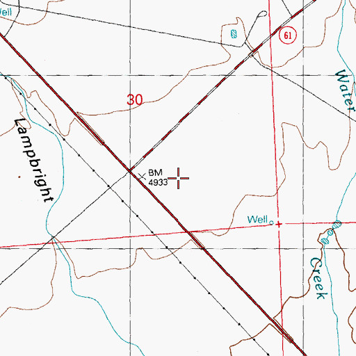 Topographic Map of 00868 Water Well, NM