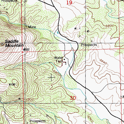 Topographic Map of 06004 Water Well, NM