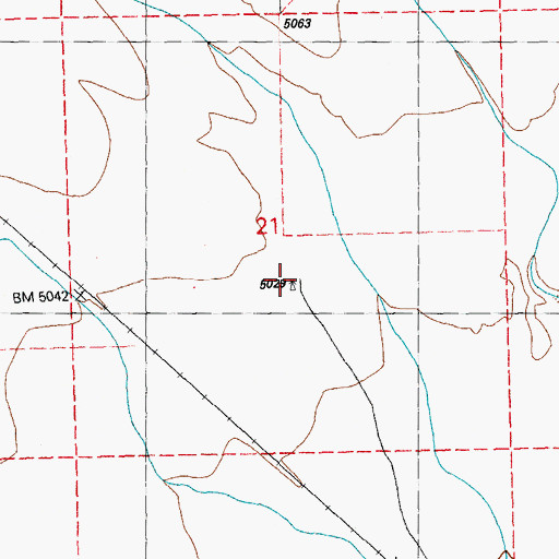 Topographic Map of 00908 Water Well, NM