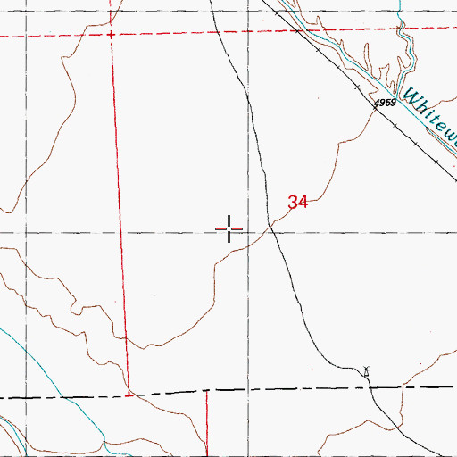 Topographic Map of 00918 Water Well, NM