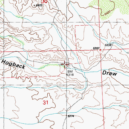 Topographic Map of 00945 Water Well, NM