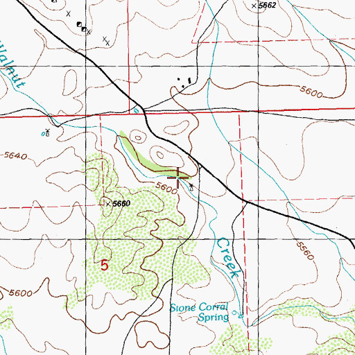Topographic Map of 00483 Water Well, NM