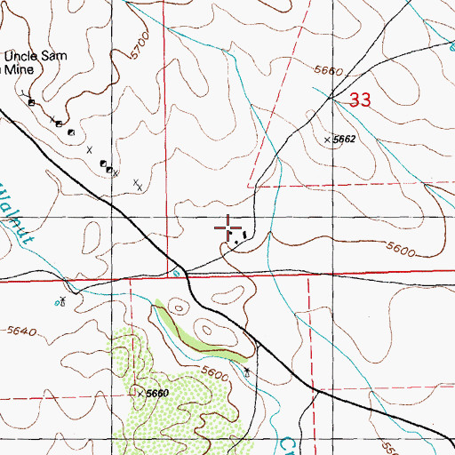 Topographic Map of 00968 Water Well, NM