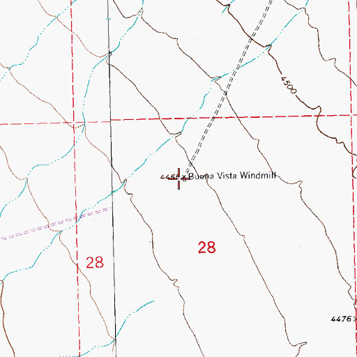 Topographic Map of 10182 Water Well, NM