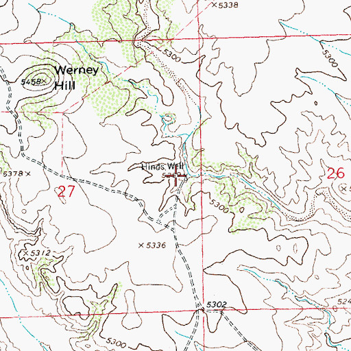 Topographic Map of 00497 Water Well, NM
