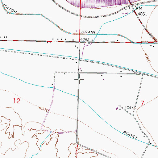 Topographic Map of USBR 8 Water Well, NM