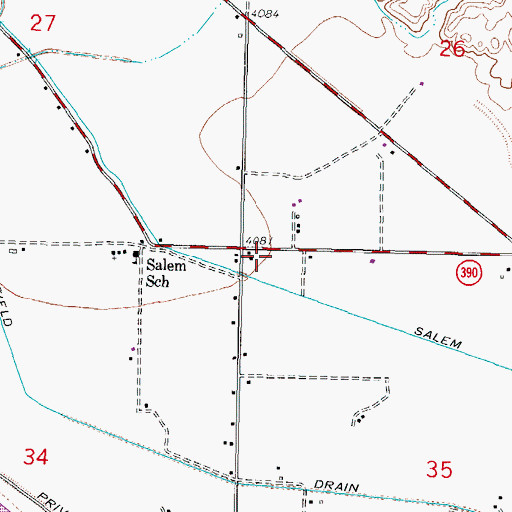 Topographic Map of United States Bureau of Reclamation 2 Water Well, NM