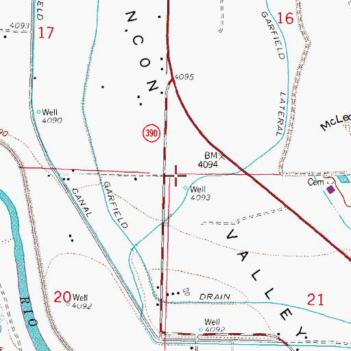 Topographic Map of AC-1 Water Well, NM
