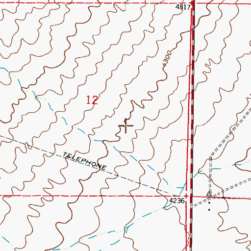 Topographic Map of SW-19 Water Well, NM