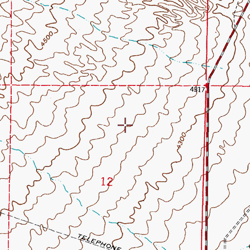 Topographic Map of SW-20 Water Well, NM