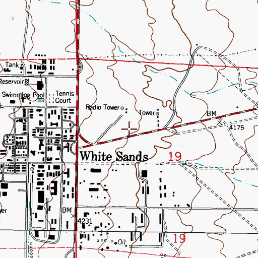 Topographic Map of SW-22 Water Well, NM