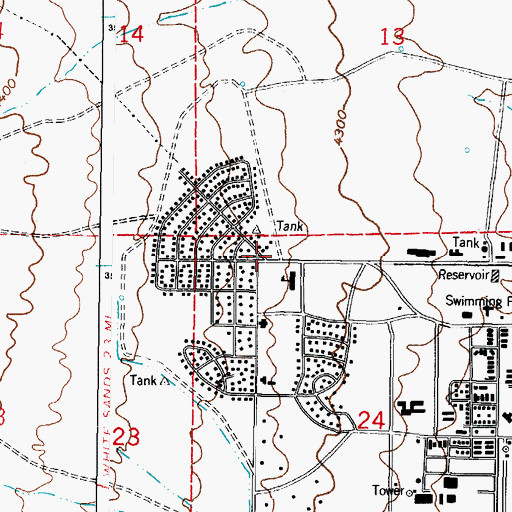Topographic Map of SW-11 Water Well, NM