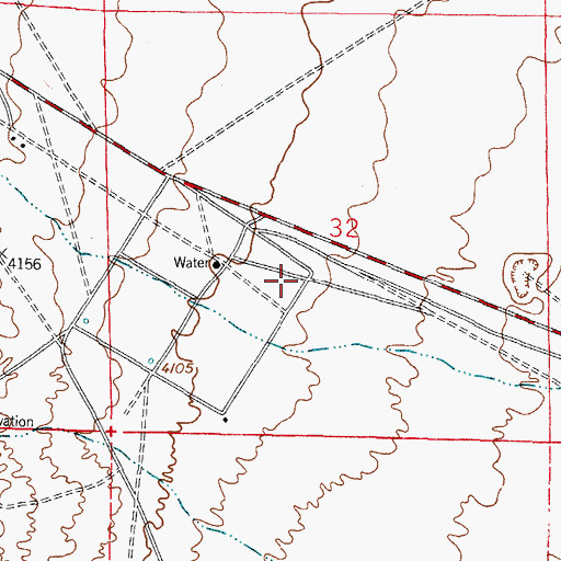 Topographic Map of OS-6 Water Well, NM