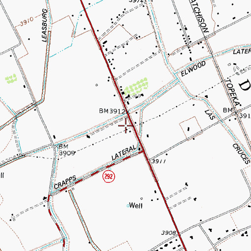 Topographic Map of TW-18 Water Well, NM
