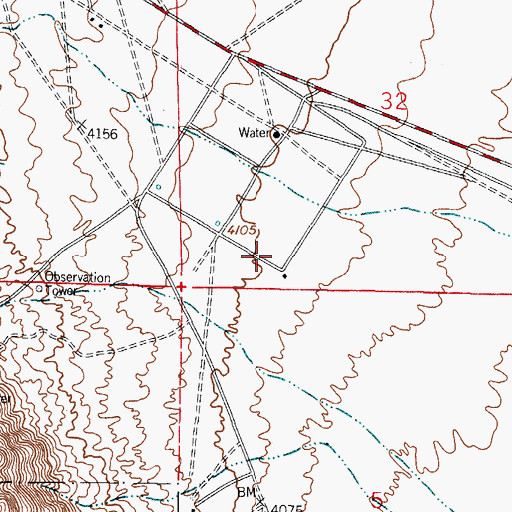 Topographic Map of OS-8 Water Well, NM
