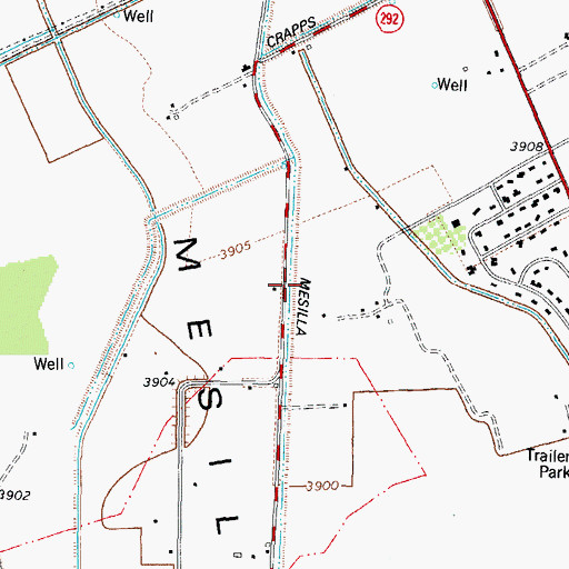 Topographic Map of RD-6 Water Well, NM