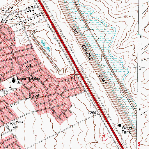 Topographic Map of City Water Well 28, NM