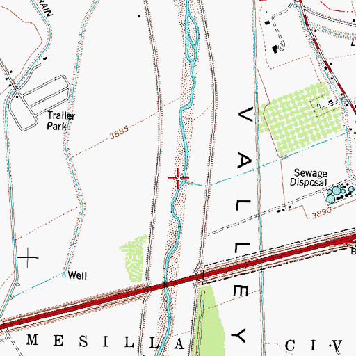 Topographic Map of LC-1B Water Well, NM