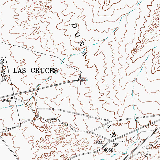 Topographic Map of City Water Well 9, NM