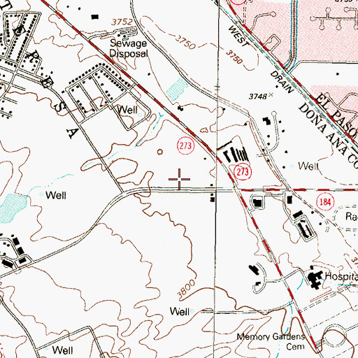 Topographic Map of Q 268 Water Well, NM
