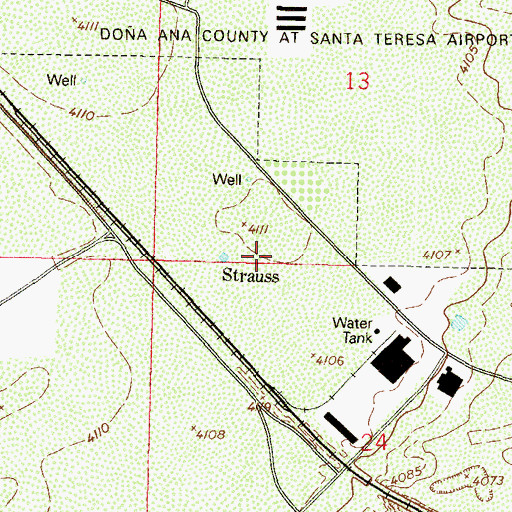 Topographic Map of P 16 Water Well, NM