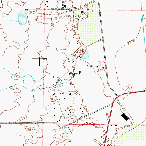 Topographic Map of Q-101 Water Well, NM