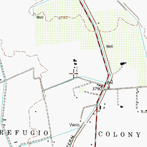 Topographic Map of Q-164 Water Well, NM