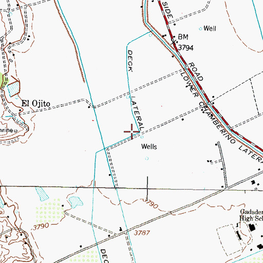Topographic Map of J 3 Water Well, NM