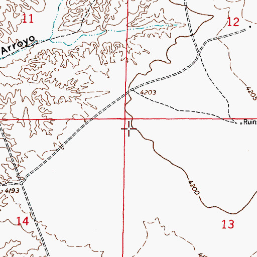 Topographic Map of Number 1 Water Well, NM