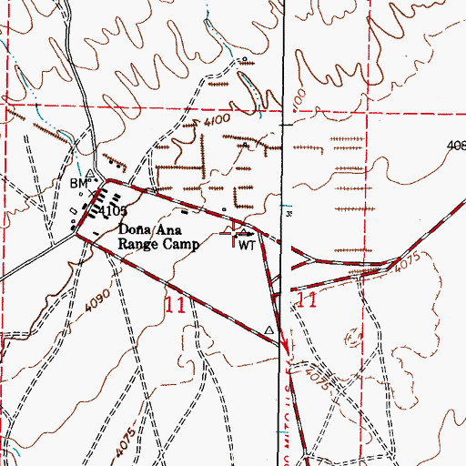 Topographic Map of K 15 Water Well, NM