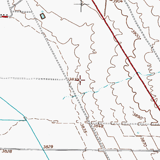 Topographic Map of MW-2 Water Well, NM
