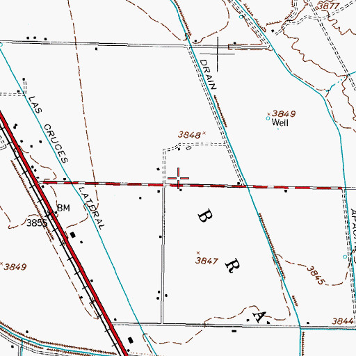 Topographic Map of TW-9 Water Well, NM