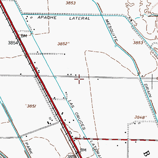 Topographic Map of TW-10 Water Well, NM