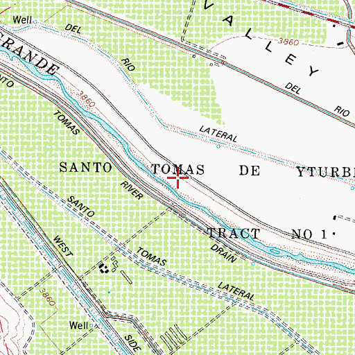 Topographic Map of M-2B Water Well, NM