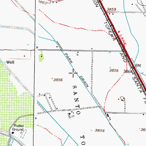 Topographic Map of M-4A Water Well, NM