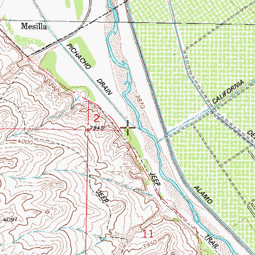 Topographic Map of United States Bureau of Reclamation 48 Water Well, NM