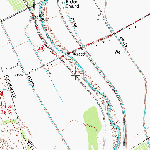 Topographic Map of Harris Farm Water Well, NM